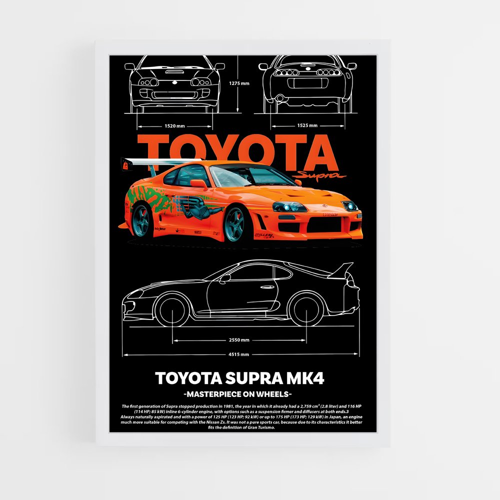 Poster Supra Legend – affiche Toyota (vue 3)